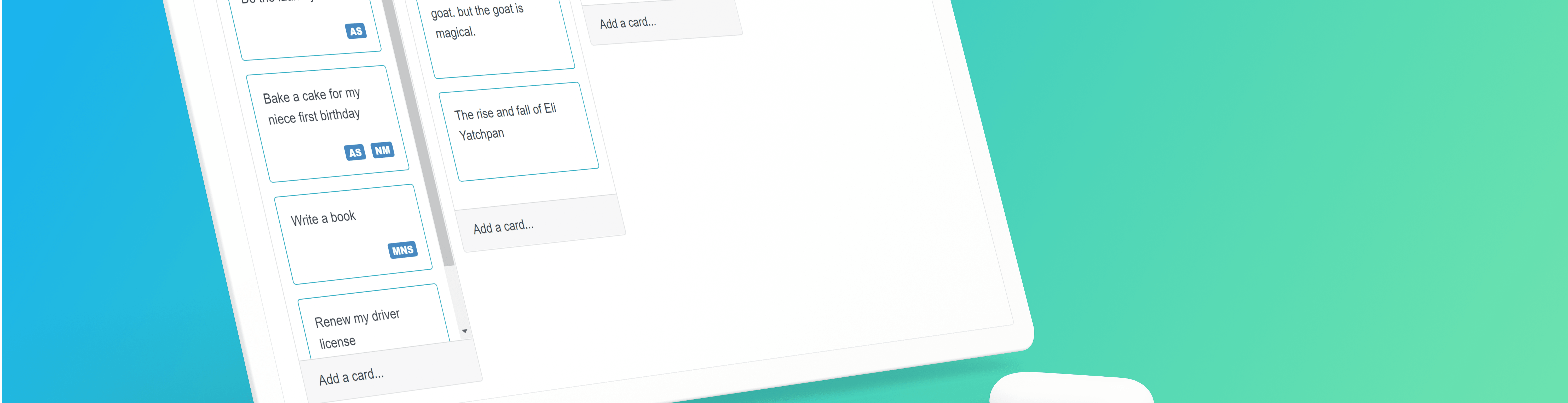 taskboard mockup