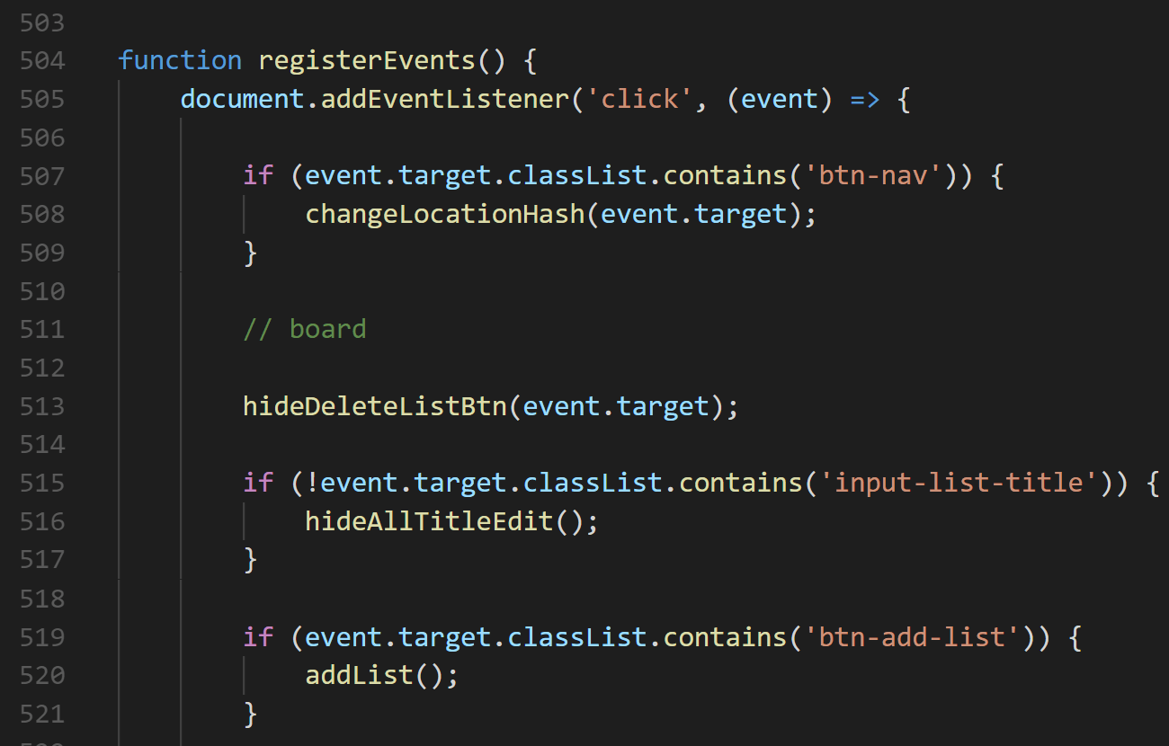 code example